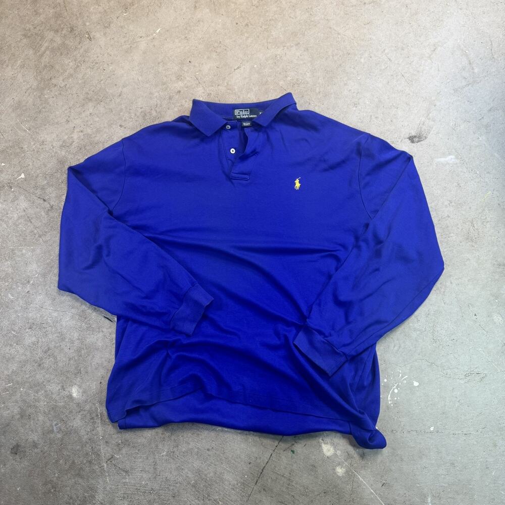 Polo Ralph Lauren Long Sleeve Pullover Polo Shirt Size XL Logo